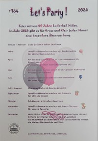 Flyer 40 Jahre Ludothek Nidau