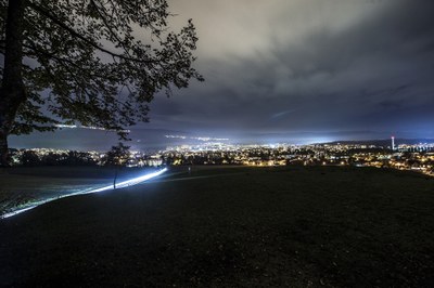 5 Nidau by night, von Süden