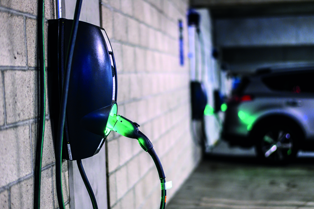 Bild Elektroautosteckdose