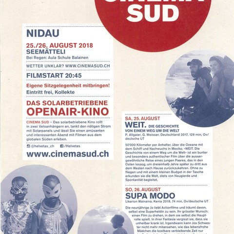 Flyer Cinema Sud. Vergrösserte Ansicht